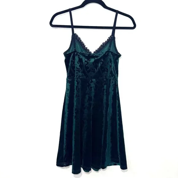 KillStar Mistress Of Mayhem Skater Dress - Emerald Green S - Picture 5 of 10